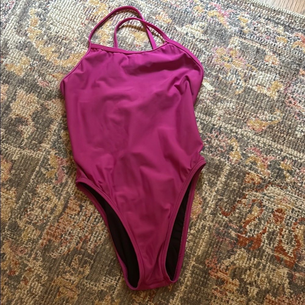 jackson 4 jolyn tie back swim onesie (size 28)